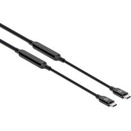 Manhattan USB 3.2 Gen 2 Aktives Typ-C Kabel 3 m, USB 3.2 Gen 2), USB Kabel