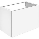 Keuco X-Line Waschtisch-Unterschrank 33162290000 Dekor inox seidenmatt, Glas inox satiniert, 80x60,5x49cm