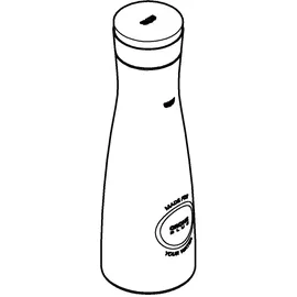 Grohe Glaskaraffe Blue 1 l, mit Deckelset