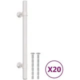 vidaXL Möbelgriffe 20 Stk. Silbern 128 mm Edelstahl