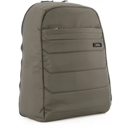 National Geographic Cityrucksack NATIONAL GEOGRAPHIC "Pro", Herren, Gr. B/H/T: 32cm, grün (khaki), Nylon, Rucksäcke Cityrucksack, mit gepolstertem Laptopfach