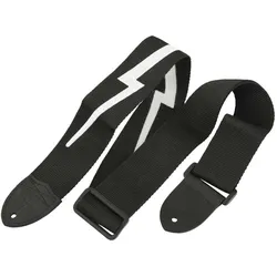 Fender Gitarrengurt Nylon Lightning Bolt Schwarz - Gitarrengurt