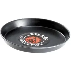 Turk Pizzablech aus Blaublech, ohne Beschichtung , langlebig 67122 , Ø 22 cm, Höhe: 2,5 cm