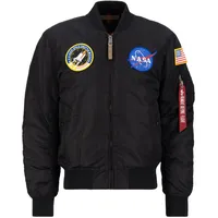 Alpha Industries Ma-1 Vf Nasa Jacke Black L