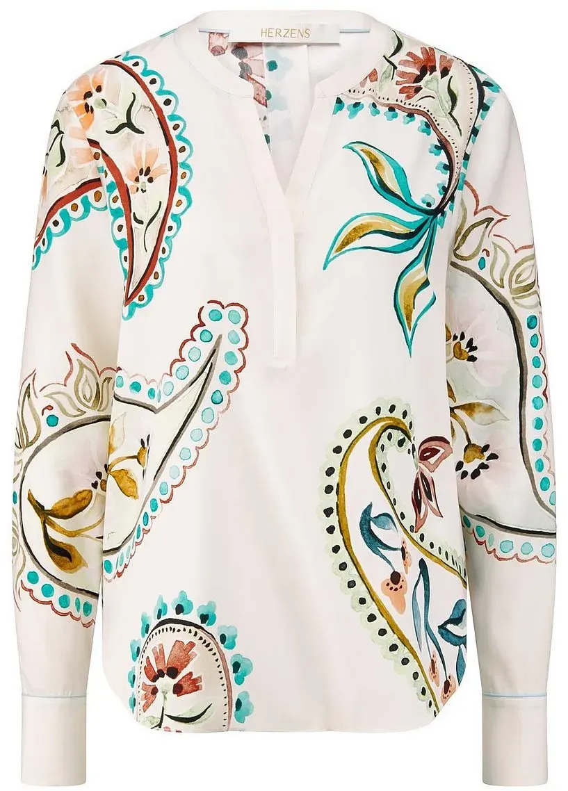 Long-Bluse HERZENS weiss, 40