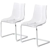home24 Freischwinger Kunststoff transparent 2er Set