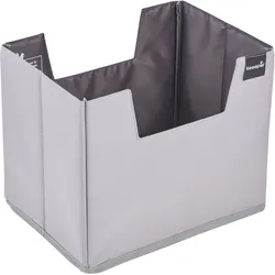 Faltbox KEEEPER "neo, faltbarer Einkaufsorganizer für Klappboxen", grau (graphite), B:31,50cm H:26,50cm T:23,00cm, Polyethylenterephthalat (PET), Aufbewahrungsboxen, aus recycelten PET-Flaschen