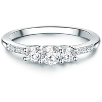 Trilani Ring Sterling Silber Zirkonia in 60 Damen