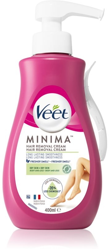 Veet Minima Dry Skin feuchtigkeitsspendende Depilationscreme für trockene Haut 400 ml