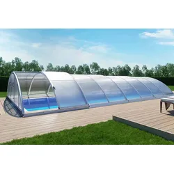 Automatische Poolüberdachung - elektrisch mit Motor SkyCover® Base 5.0x10.6m