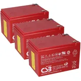 Multipower Akkusatz für Mach1 36V Akkupack Elektro Scooter 3X 12Volt 15Ah CSB Akku