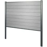 Mendler WPC Sichtschutz 190 cm grau