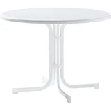 Sieger Klapptisch Rund Weiß 100 cm x 100 cm