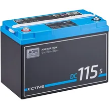 Ective DC 115S AGM Deep Cycle mit LCD-Anzeige 115Ah Versorgungsbatterie