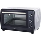 Backofen 1800W 42 L mit Umluft und Drehspieß Minibackofen 250°C Timer Mini