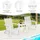 Costway Adirondack Gartenstuhl 73 x 73 x 85 cm weiß
