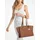 Michael Kors Becca Large Shopper Leder Brown/Gold