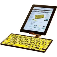 LogicKeyboard LKB-LPBY-BTON-DE Tastatur Bluetooth QWERTZ Deutsch Schwarz Gelb