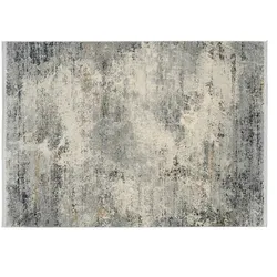Teppich , grau , Synthetische Fasern , Maße (cm): B: 240 H: 0,9