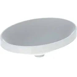 Geberit VariForm Einbauwaschtisch 500719012 55x40cm, ohne Hahnloch, ohne Überlauf, oval, weiß