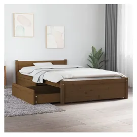 vidaXL Bett mit Schubladen Honigbraun 90x200 cm