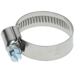 Schlauchschelle Edelstahl W4, Bandbreite 12 mm, Spannbereich 20 - 32 mm (3/4" + 1")