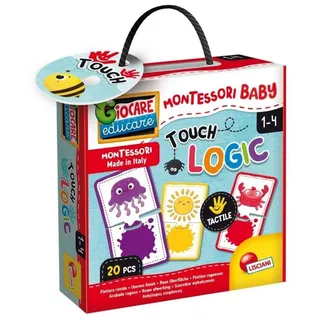 suebidou Lernspielzeug Montessori Aktivitätsspiel Farben Fühlen Zuordnen Spielzeug, mit dem speziellen Siebdruck weiß