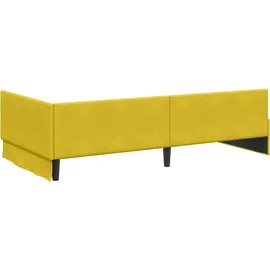 vidaXL Eckbettgestell 100 x 200 cm Gelb
