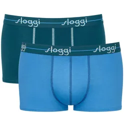 Sloggi Herren Hipster 2er Pack - Start Hipster C2P box, Boxershort, Baumwolle Blau XL