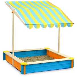 Beluga Spielwaren Sandkasten bunt mit Dach