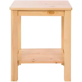 Homestyle4u Nachttisch, Braun, Holz Natur 2271,
