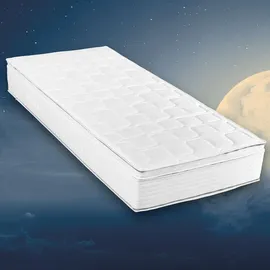 Beco Federkernmatratze BeCo Diamant Plus, 26 cm Luxushöhe, Gelschaum Topper fest integriert, kein Verrutschen (90x200 cm, H2 (0kg-100kg))