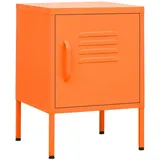 vidaXL Nachttische 2 Stk. Orange 35x35x51 cm Stahl