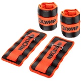 NEOLYMP Gewichtsmanschette Ankle Weights - Trainingsintensität mit Knöchelgewichten - Fußgewichte, (2er-Set, Gewichte für Beine - 2er Set - Auswahl zwischen 0,5kg - 2kg), Atmungsaktiv - Weiches Neopren - Verstellbarer Klettverschluss rot