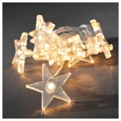 KONSTSMIDE LED-Lichterkette 1405-103 LED Deko Lichterkette 10er Sterne klar