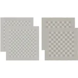 DDDDD Geschirrtuch Barbeque, (Set, 4-tlg), Combiset: 2 Küchentücher & 2 Geschirrtücher braun