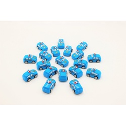 JOKA international Spielzeug-Auto Aufzieh-Mini Autos „Cartoon Police“, 50tlg. Set blau