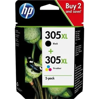 HP 305XL schwarz + CMY