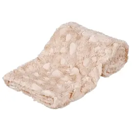 Trixie Cosy blanket structured soft plush 100 × 70 cm beige