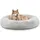 LIONTO Hundebett Donut L 120 cm hellgrau