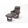 InnoSeat Relaxsessel Calgary XXL Echtleder 180 x 100 x 80 cm Braun mit Hocker