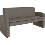 exxpo - sofa fashion Hockerbank, mit Rückenlehne, grau