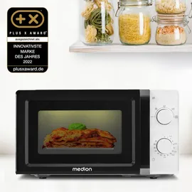Medion MD 11475 Mikrowelle schwarz/weiß 20l