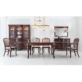 Klassischer Design Stuhl Chesterfield Holz Antik Barock Stil Stühle Lehn Neu