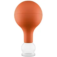 PULOX Schröpfglas aus Echtglas braun 25mm 1 St