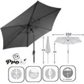 LINDER EXCLUSIV Ø 250 cm Hellgrau