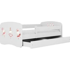 raumhirsch furniture Kinderbett 80 x 160 cm Holzwerkstoff weiß
