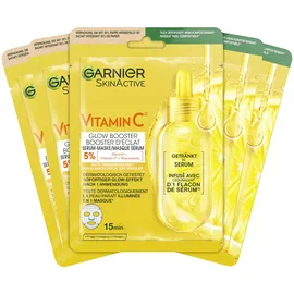 Garnier SkinActive Feuchtigkeitsspendende Tuchmasken 5 x 1 Masken