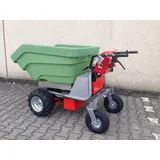 Modell 2025 - DAS ORIGINAL - Made IN Germany - POWERPAC MCE400 mit 350ltr. Massive Kunststoffmulde - AKKUSCHUBKARRE ELEKTROSCHUBKARRE SCHUBKARRE Dumper MOTORSCHUBKARRE