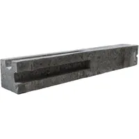 Beckers Betonzaun Betonzaun-Eckpfosten Standard einseitig 248 cm x 13 cm x 13 cm Betongrau